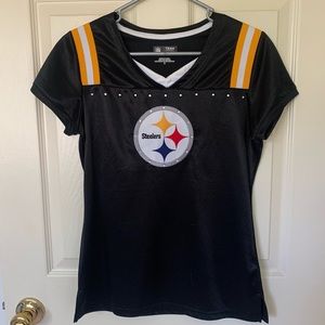 Women’s Pittsburgh Steelers Top with Rhinestones